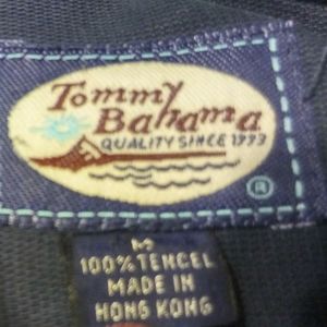 Tommy Bahama Mens Blue Med. Button Down Long Sleev